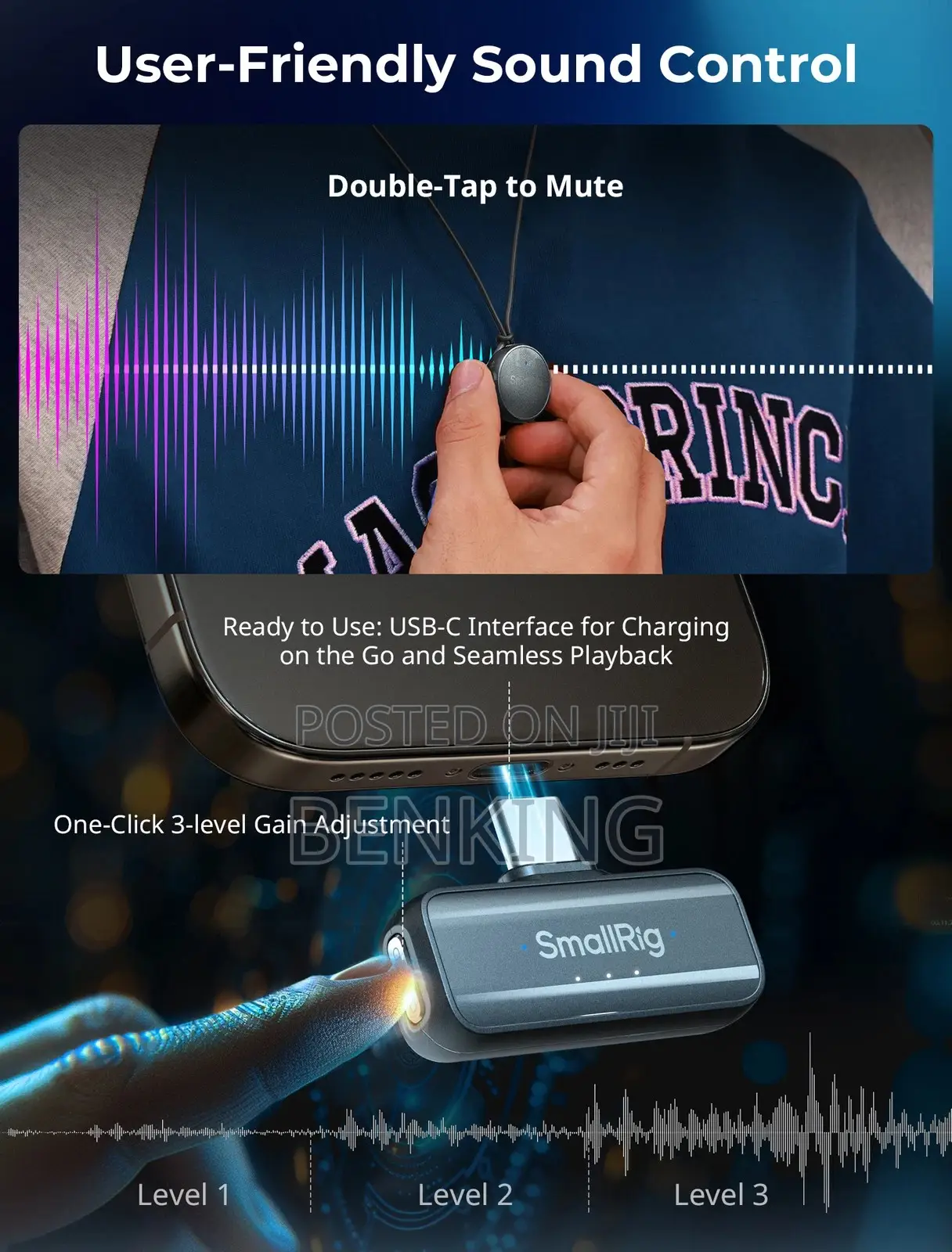 Smallrig S60 Wireless Microphone for Content Creators