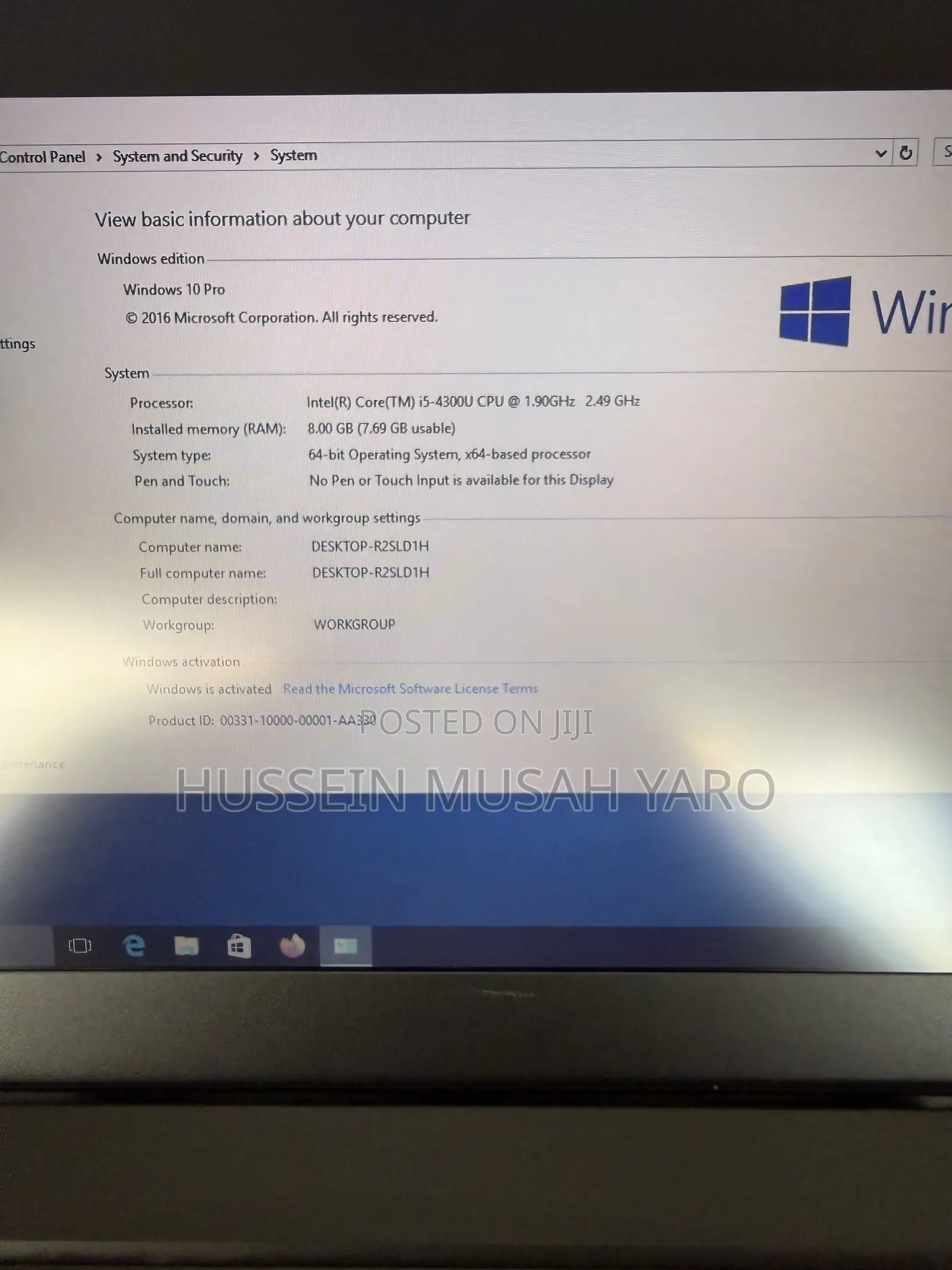 Laptop Lenovo ThinkPad T440 8GB Intel Core i5 HDD 500GB