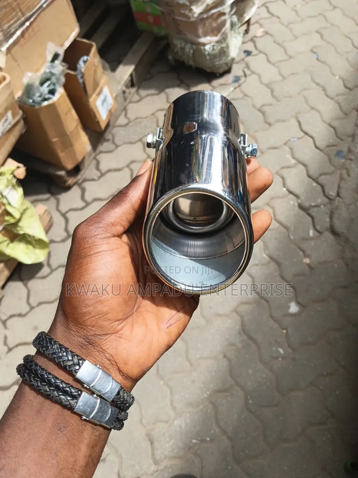 ✨ Mini Shiny Stainless Steel Exhaust Tip – Universal Fit ✨