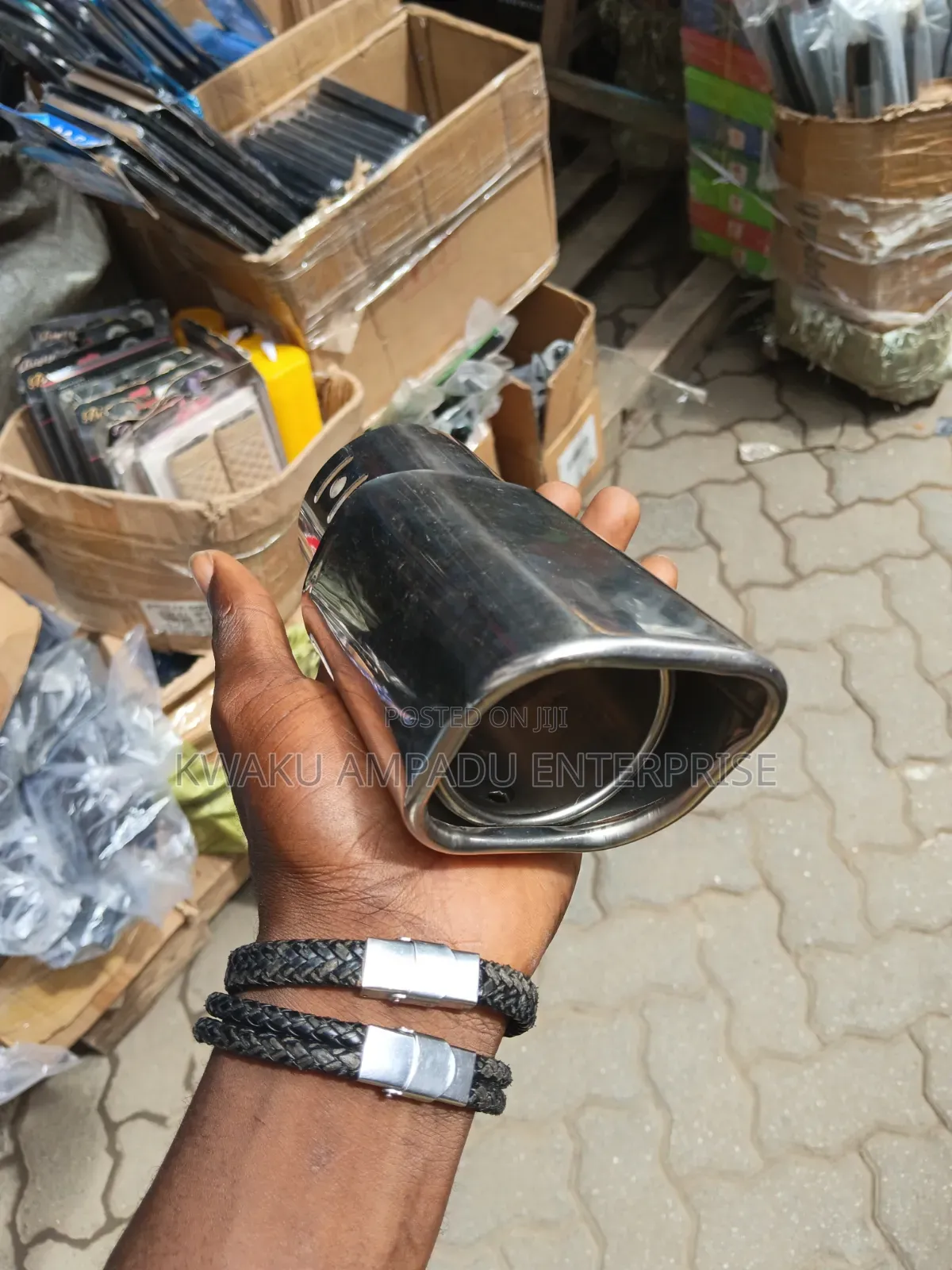 ✨ Mini Shiny Stainless Steel Exhaust Tip – Universal Fit ✨