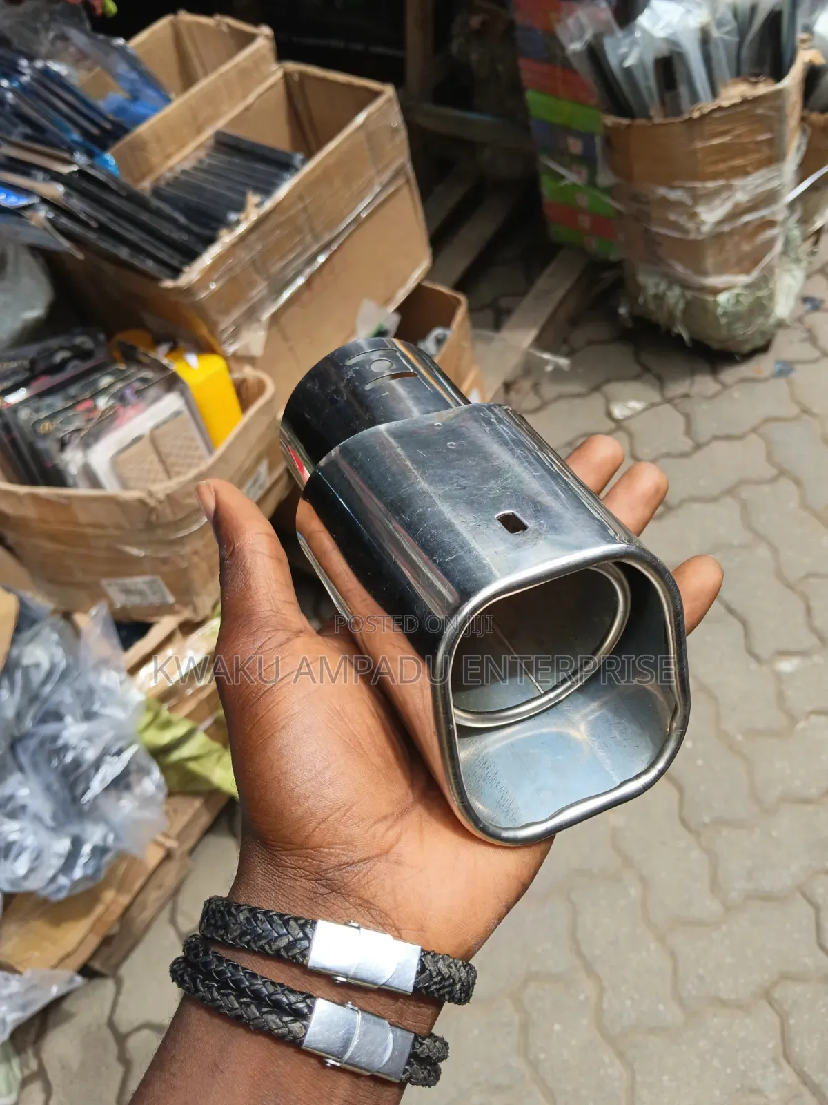 ✨ Mini Shiny Stainless Steel Exhaust Tip – Universal Fit ✨