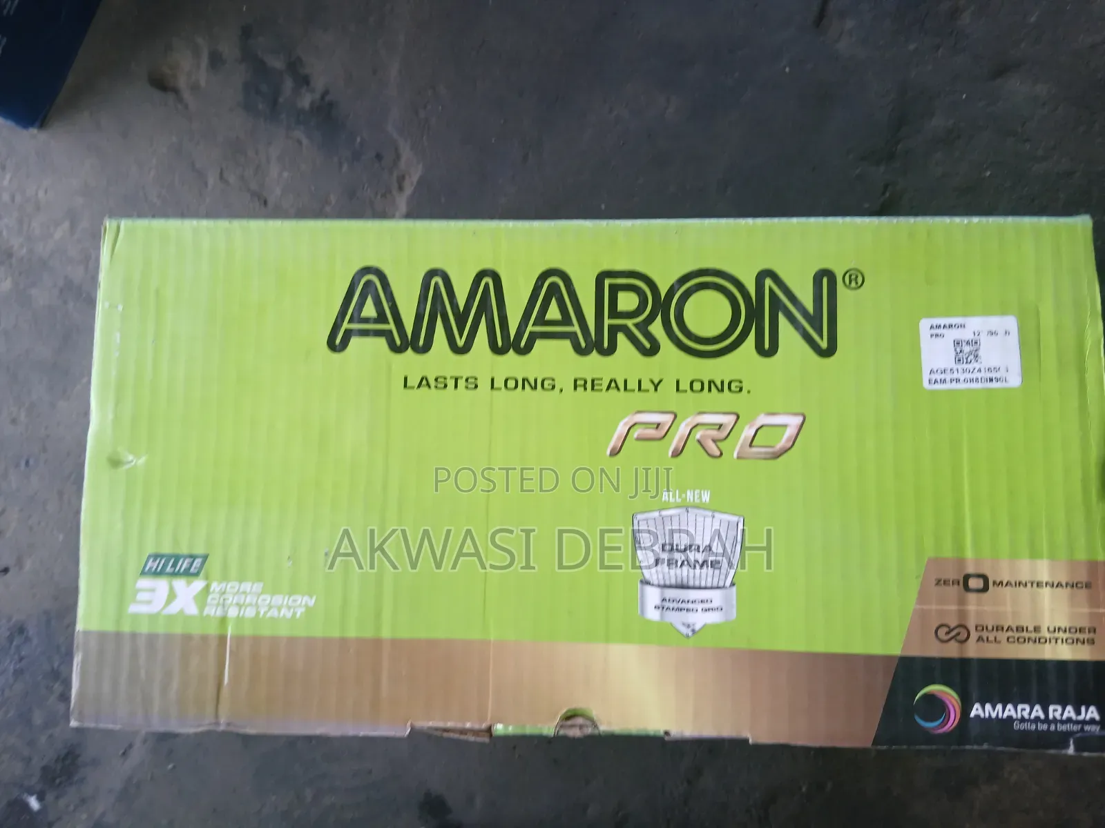 Original Amaron Battery 17plate Flat
