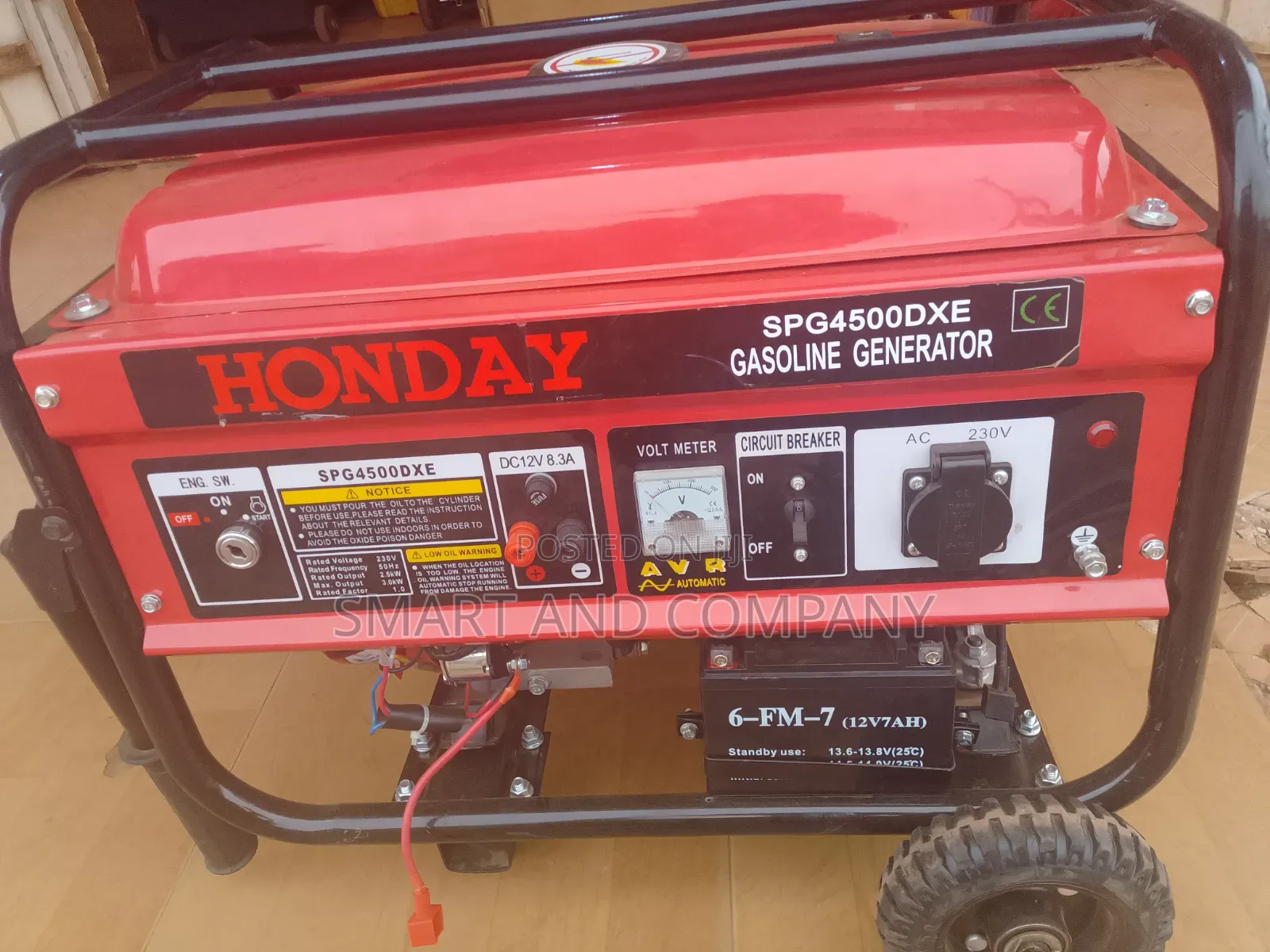 Honday Spg4500dxe Generator