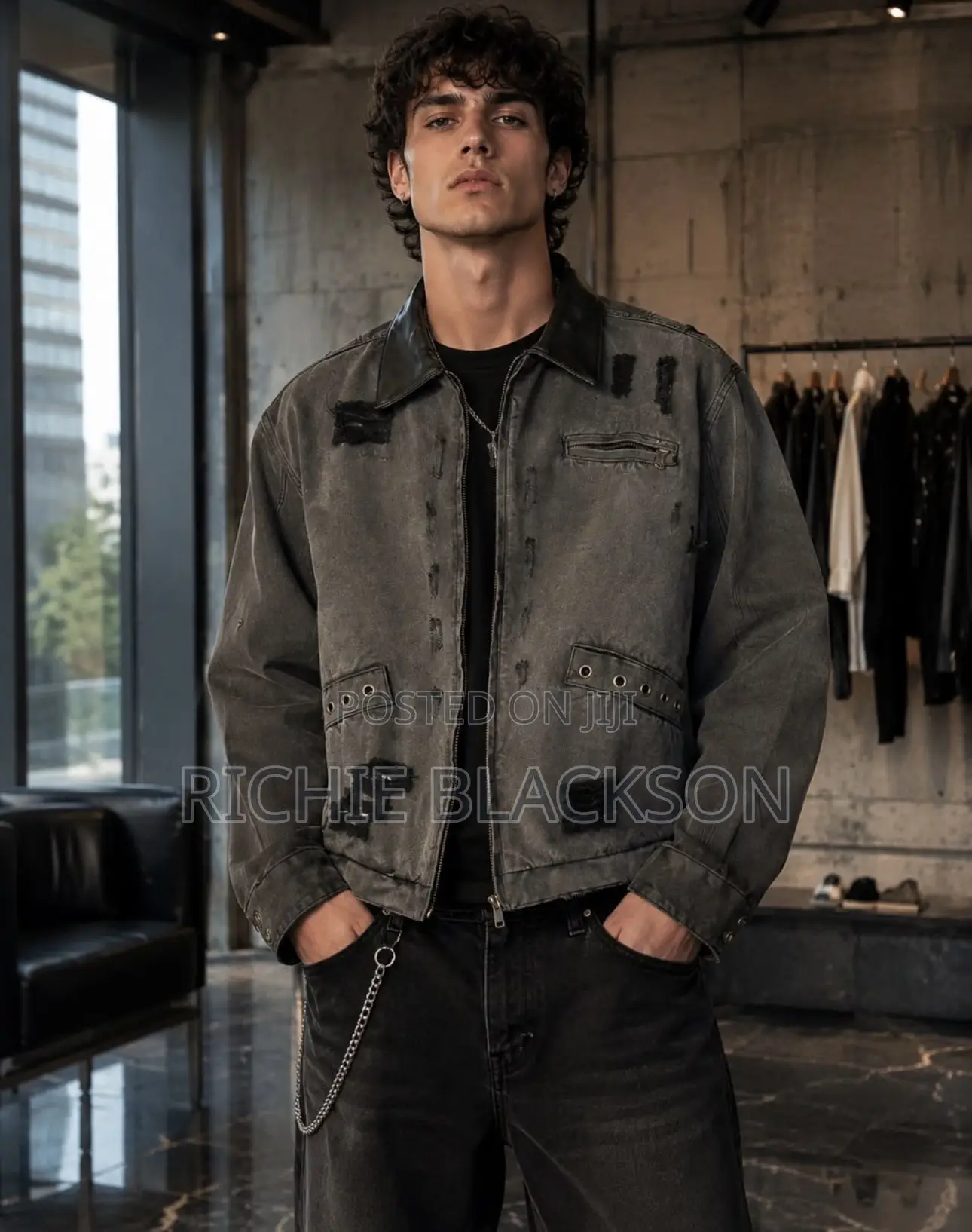 Forever 21 Distressed Jacket