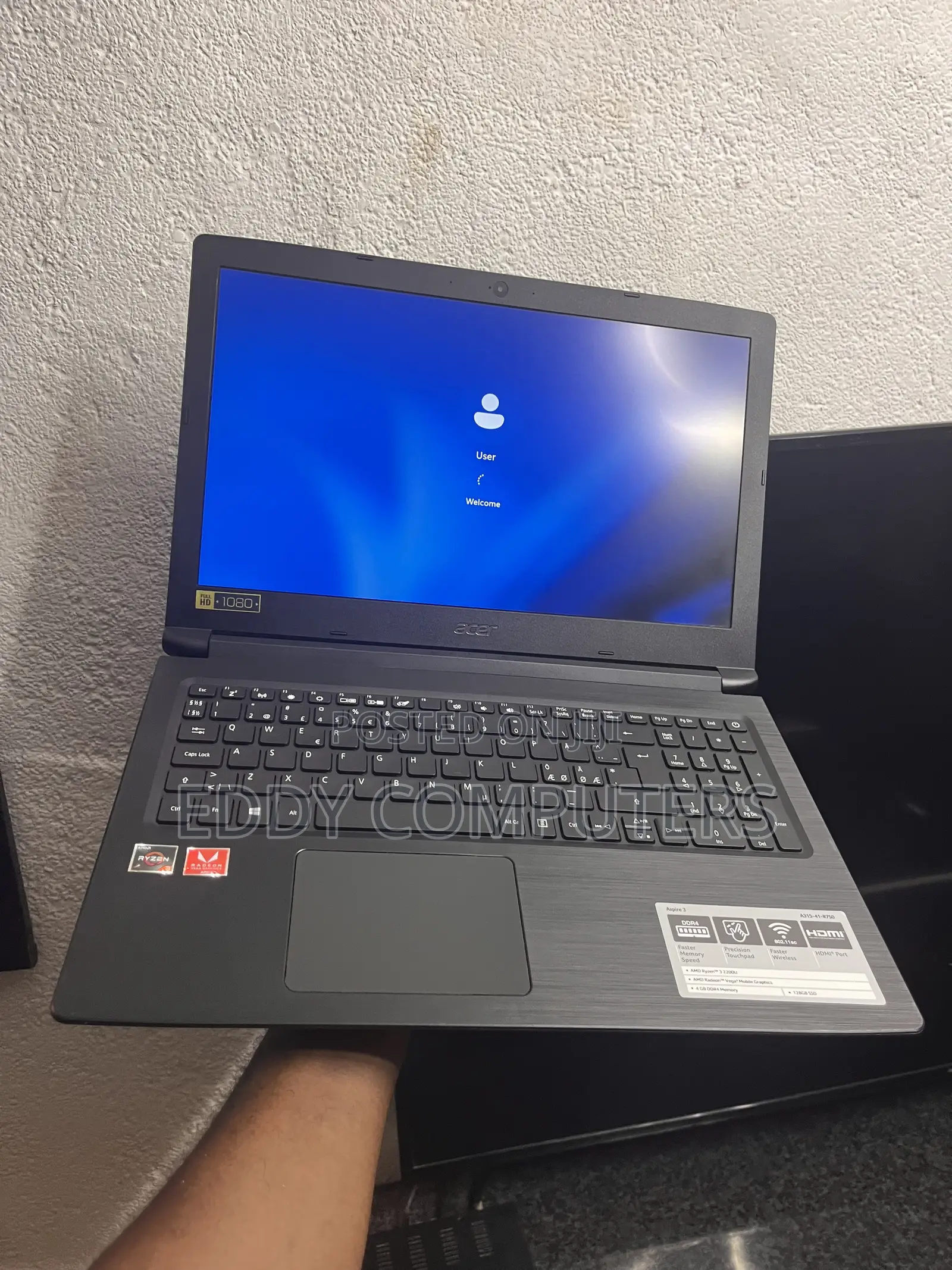 Laptop Acer Aspire 3 8GB AMD Ryzen 3 SSD 256GB