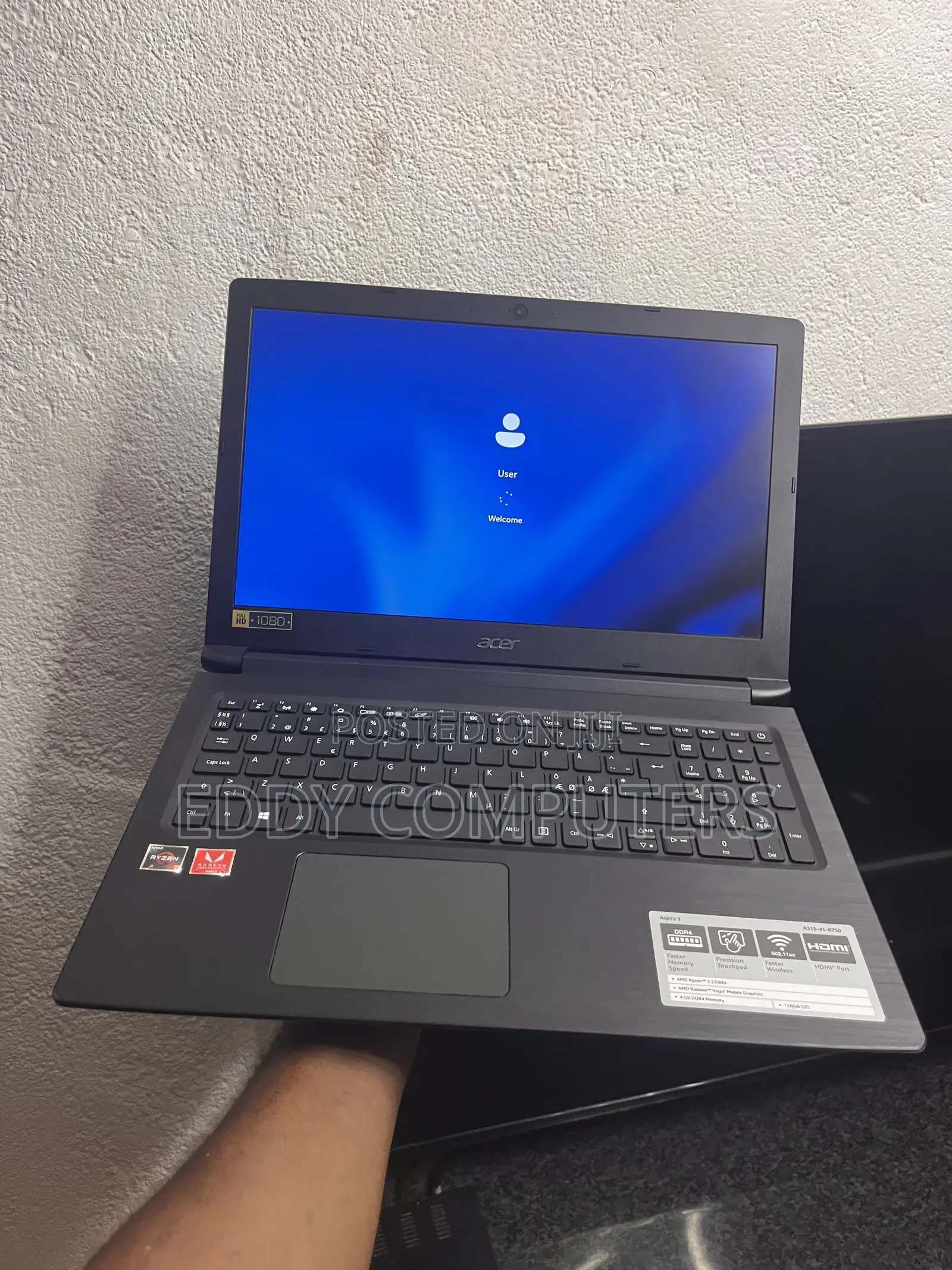 Laptop Acer Aspire 3 8GB AMD Ryzen 3 SSD 256GB