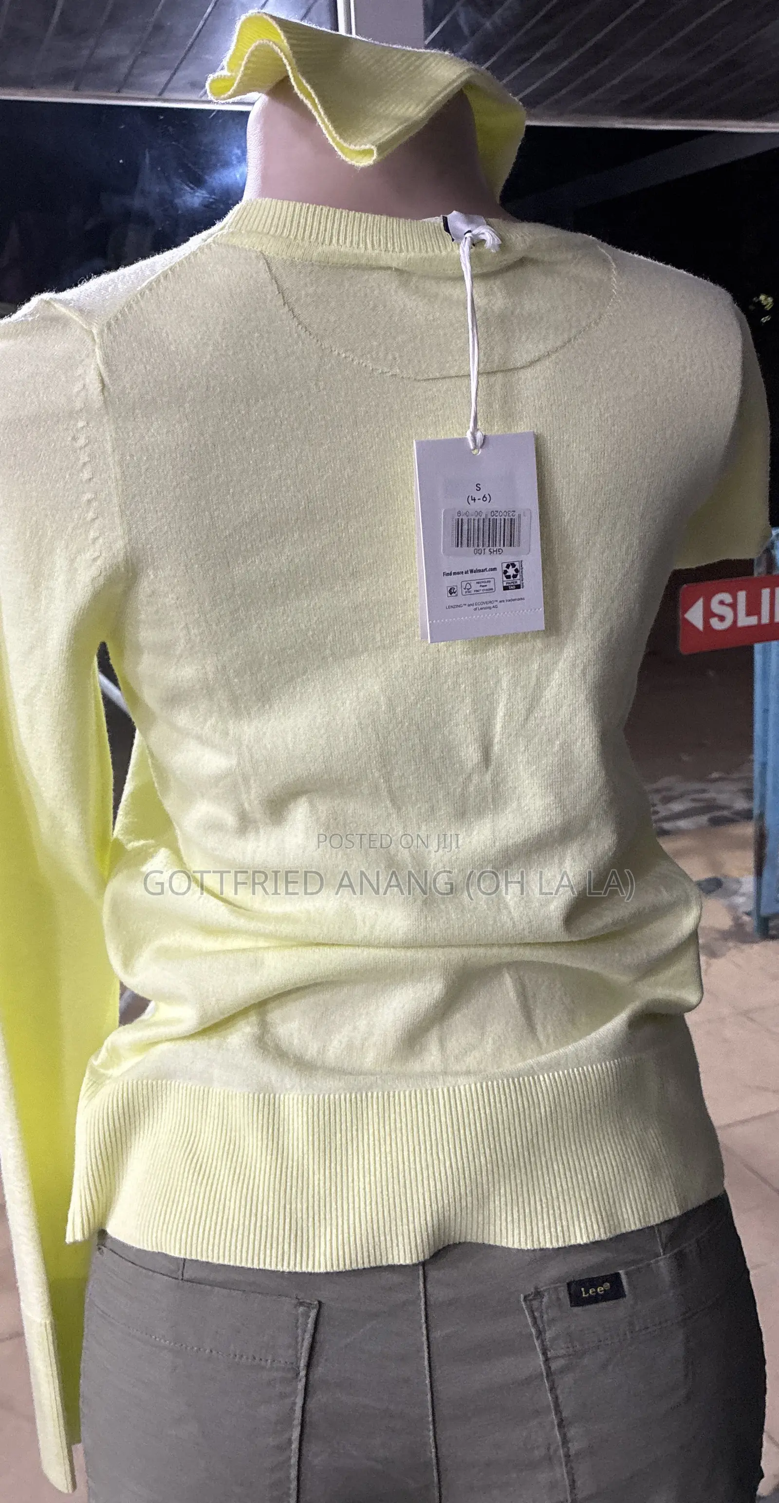 Standing Yellow Sweater Size 4-6