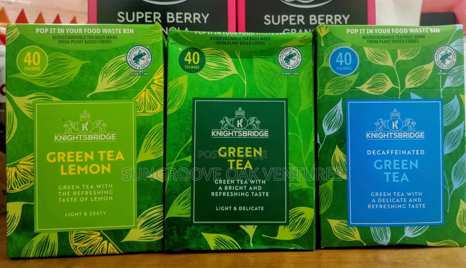Knightsbridge Green Tea Variety 3bx for Gh 150
