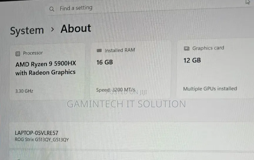 Laptop Asus ROG Strix G15 16GB AMD Ryzen 9 SSD 512GB