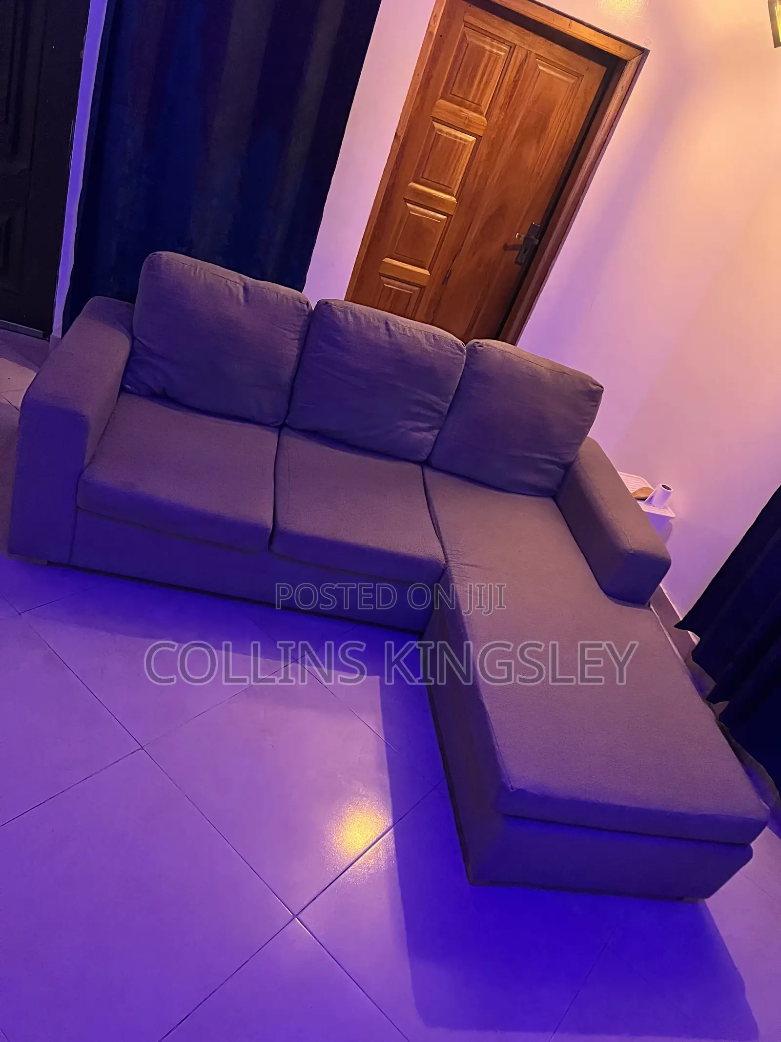 L-Shape Sofa With Soft Pillows