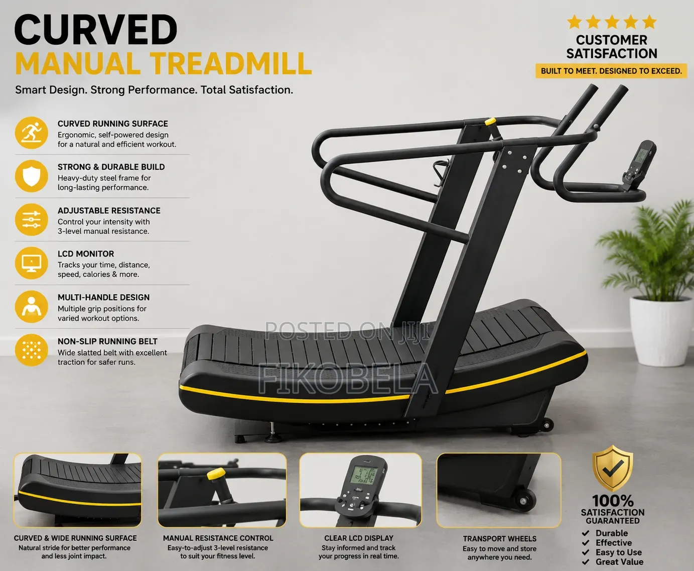 Curved Manual Treadmill