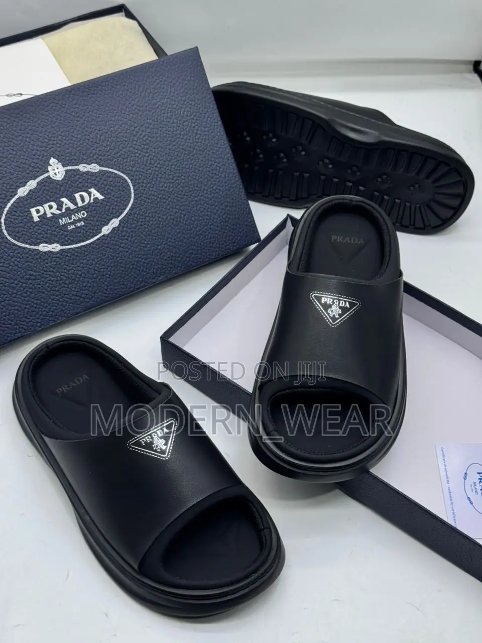 New PRADA Chunky Sole Slippers