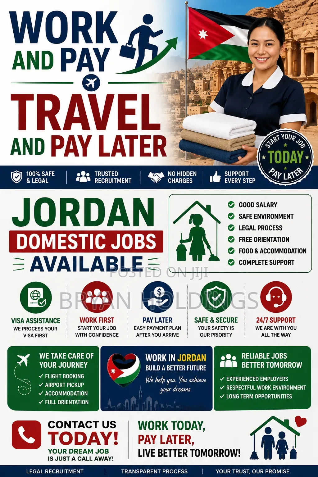 Work and Pay. Travel and Pay Later