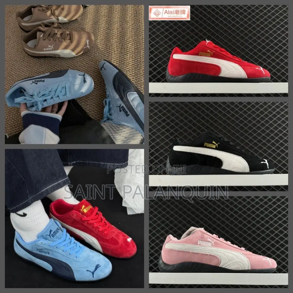 Puma Speedcat Sneakers, Lined Up in a Vibrant Assortment F Colorways