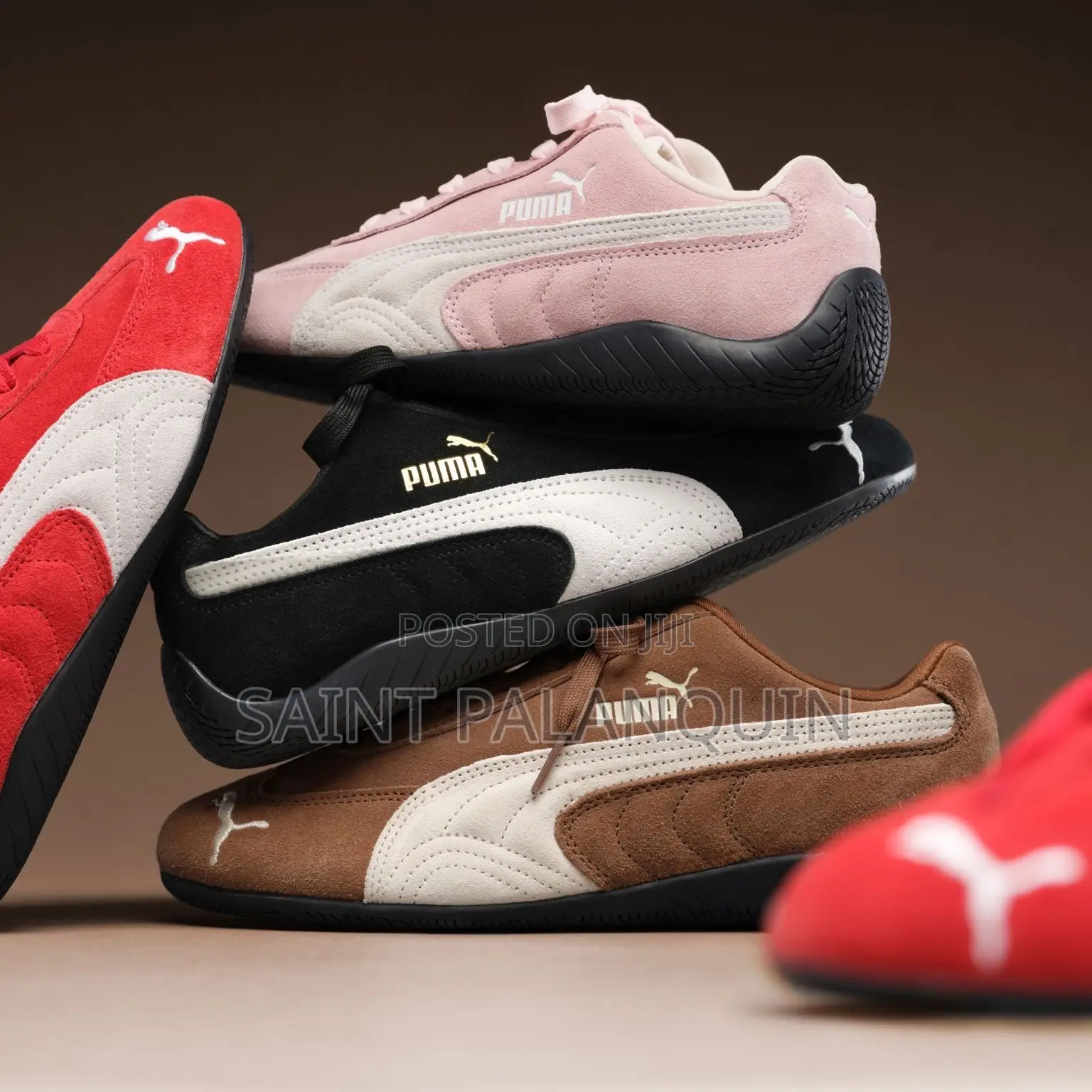 Puma Speedcat Sneakers, Lined Up in a Vibrant Assortment F Colorways