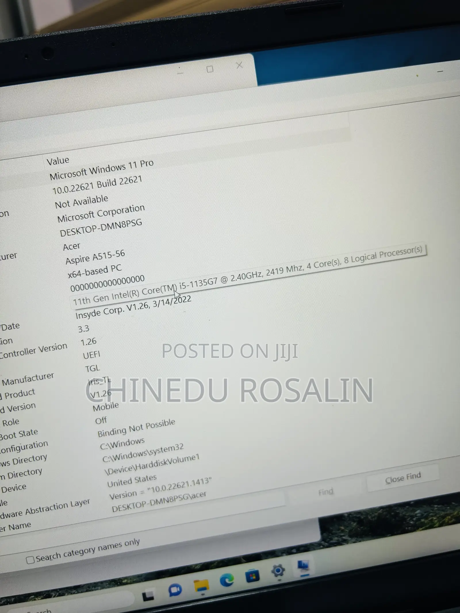 Laptop Acer Aspire A515-52G 8GB Intel Core i5 SSD 512GB
