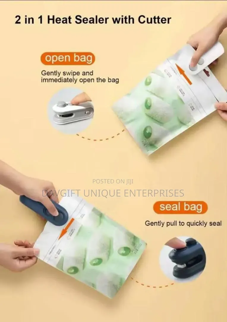 2in1 Mini Rechargeable Sealing and Cutting Machine