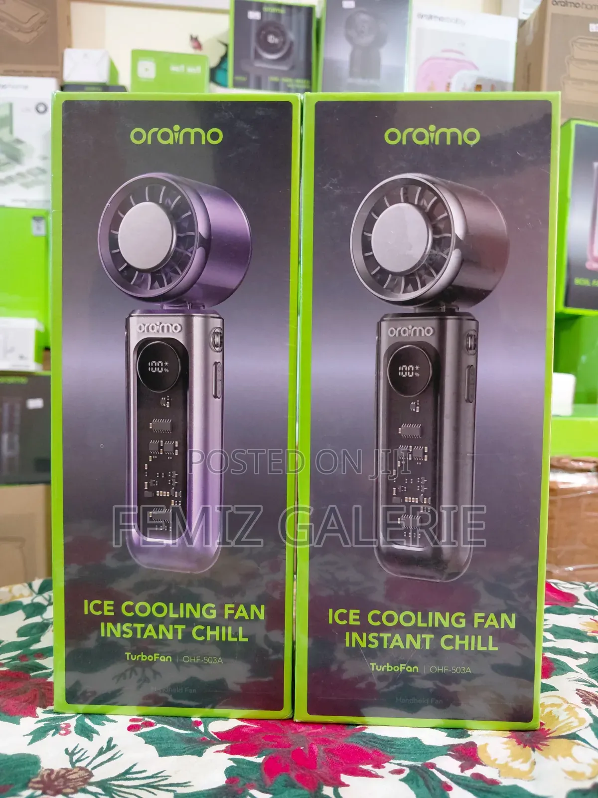 Oraimo TurboFan Rechargeable Fan With Built-in Ice-Cooling Chip