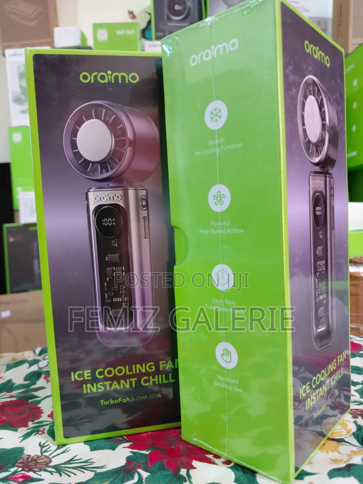 Oraimo TurboFan Rechargeable Fan With Built-in Ice-Cooling Chip