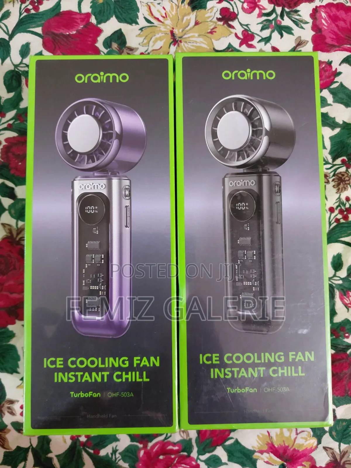 Oraimo TurboFan Rechargeable Fan With Built-in Ice-Cooling Chip