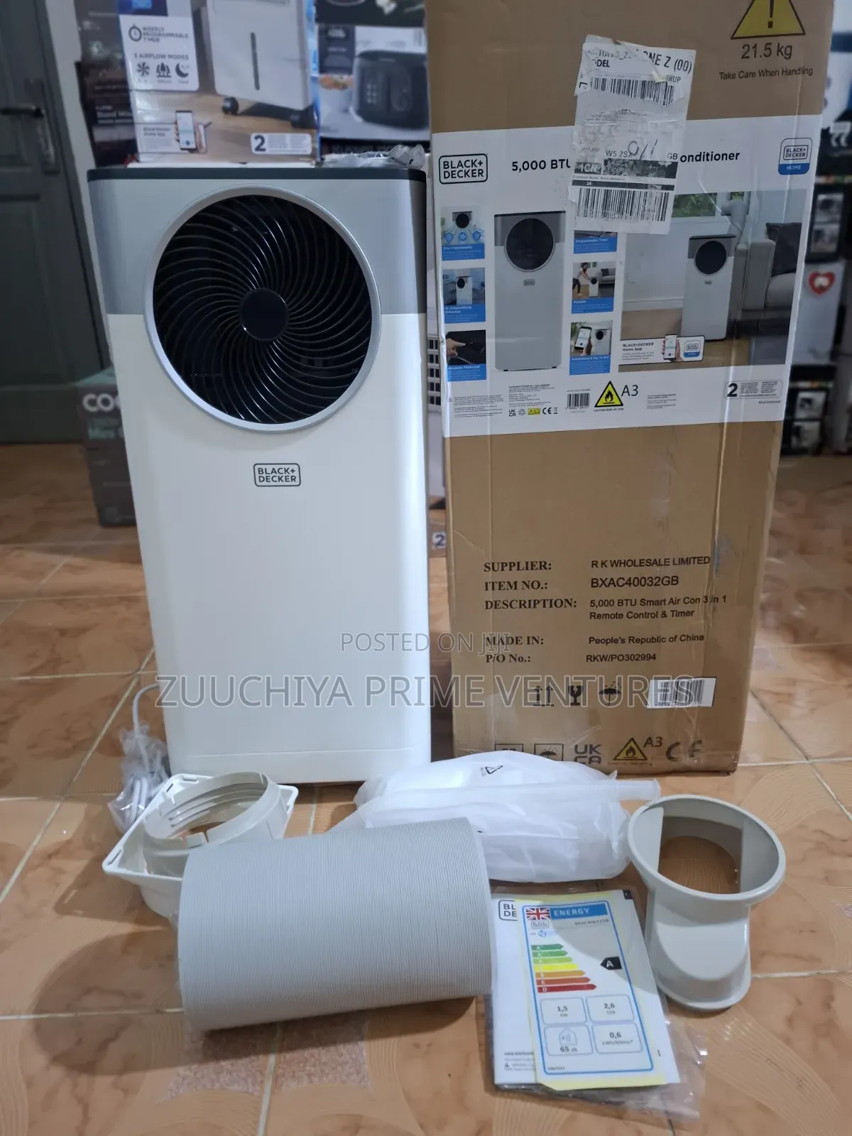 Black+Decker 5000btu Mobile Air Condition (Ideal 4 Single Room/Uk 
