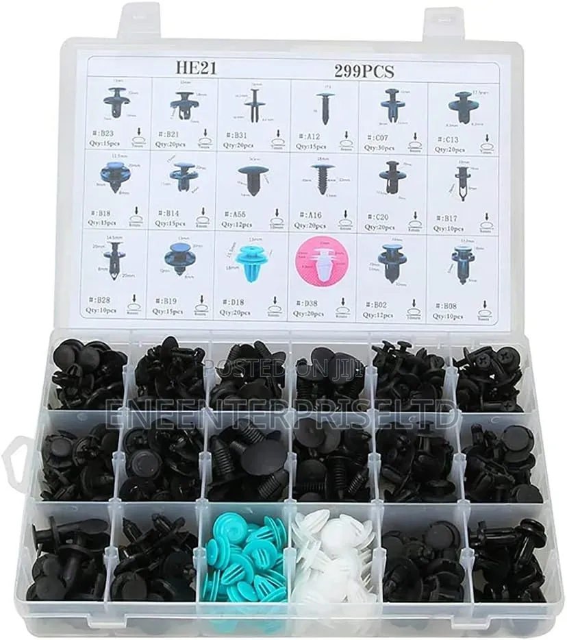 299 PCS Push Type Retainer Clips for All Cars