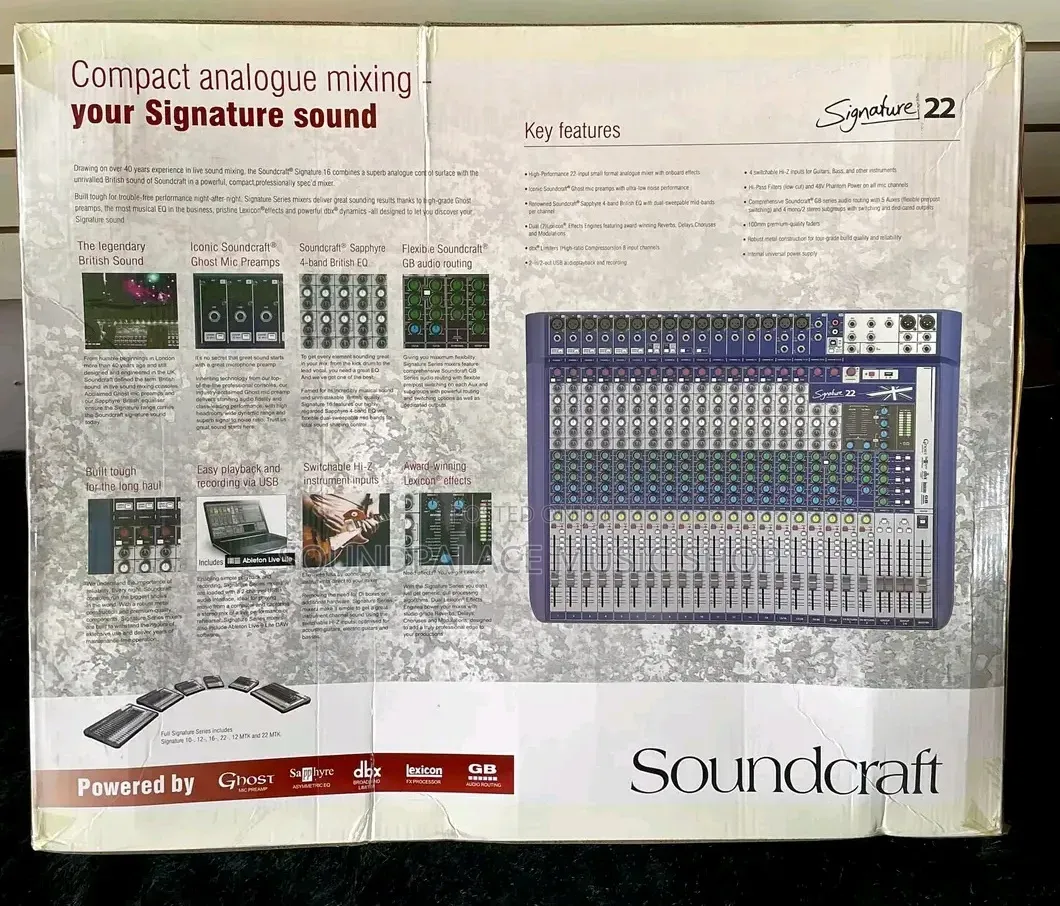 Soundcraft Signature 22 Analog Audio Mixer