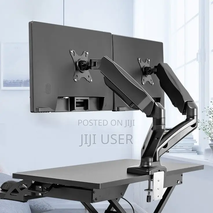 F160 Dual Monitor Mount Stand - Full Adjustable Monitor Desk Gas Mount