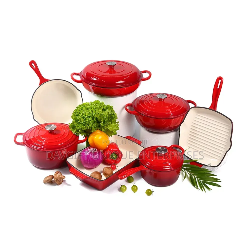 Original Heavy and Durable 11pcs Cast Iron Cookware Available