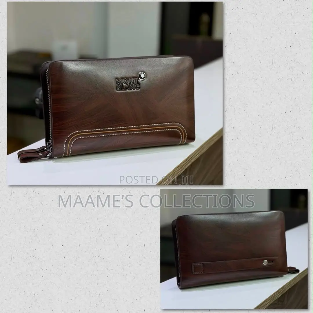 Montblanc Men’s Luxury Leather Hand Purse / Wallet/ Clutch