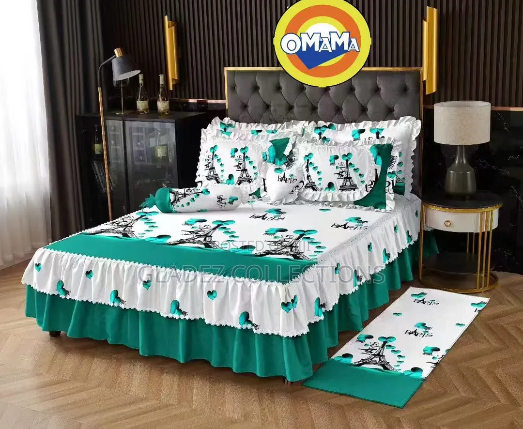 6 PCS Set Bedsheets Skirt