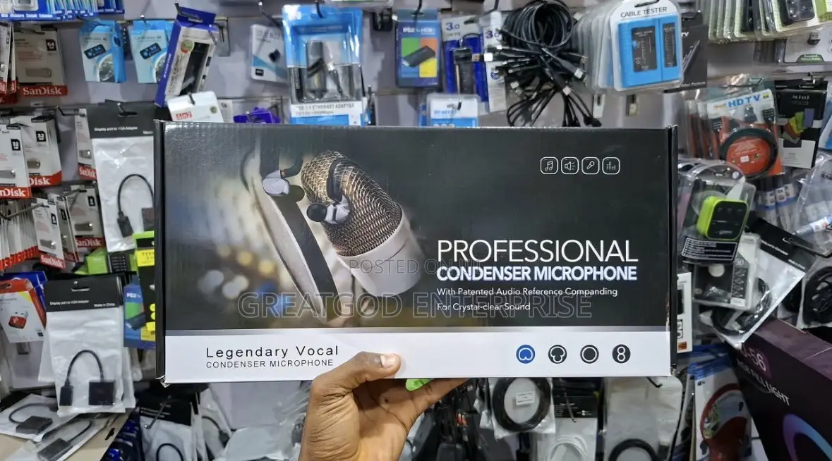 BM-800 Condenser Microphone With V8 Live Sound Card Bundle