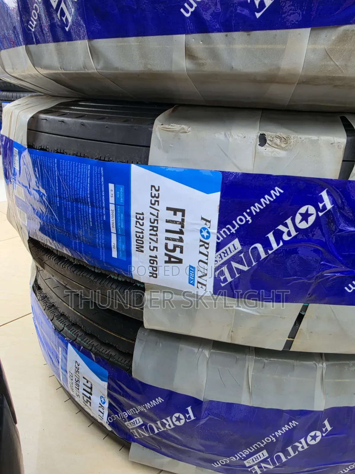 235/75r17.5 Fortune Ft115a 16pr 132/130m Truck Tyre