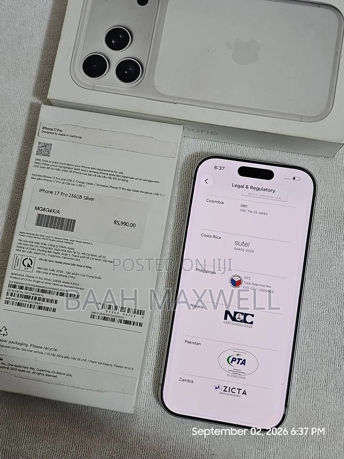 Apple iPhone 17 Pro Max 256 GB White