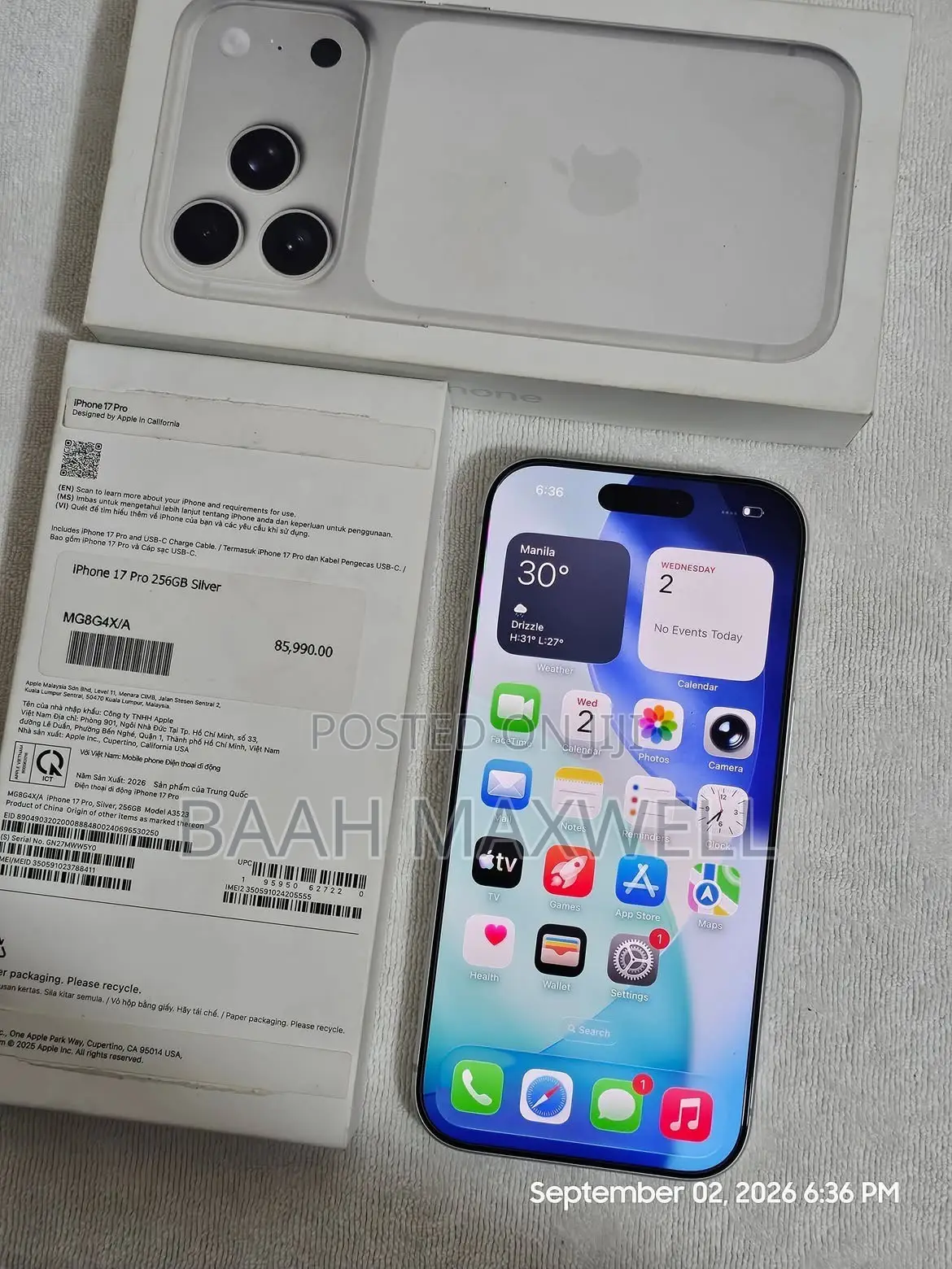 Apple iPhone 17 Pro Max 256 GB White