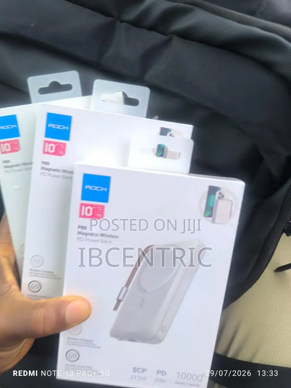 Rock 10000mah Magnetic Wireless Power Bank