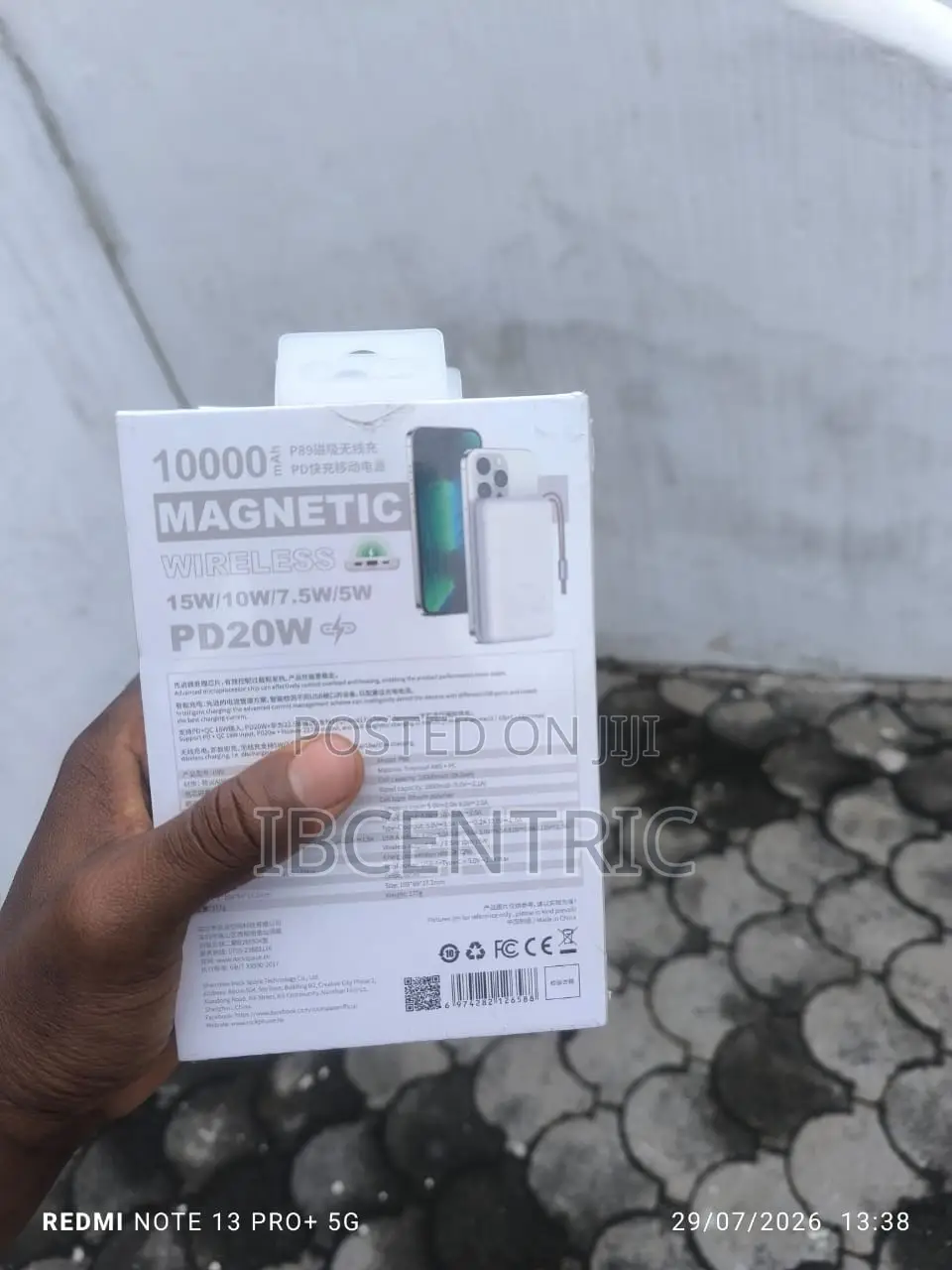 Rock 10000mah Magnetic Wireless Power Bank