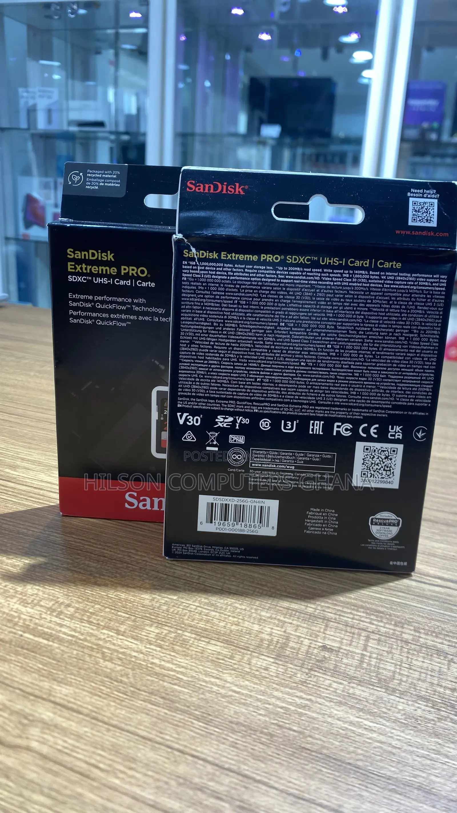 SanDisk 256GB Extreme PRO UHS-I SDXC Memory Card