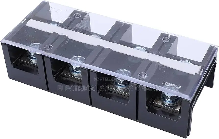 3 Pole Distribution Terminal Block 100A 600V