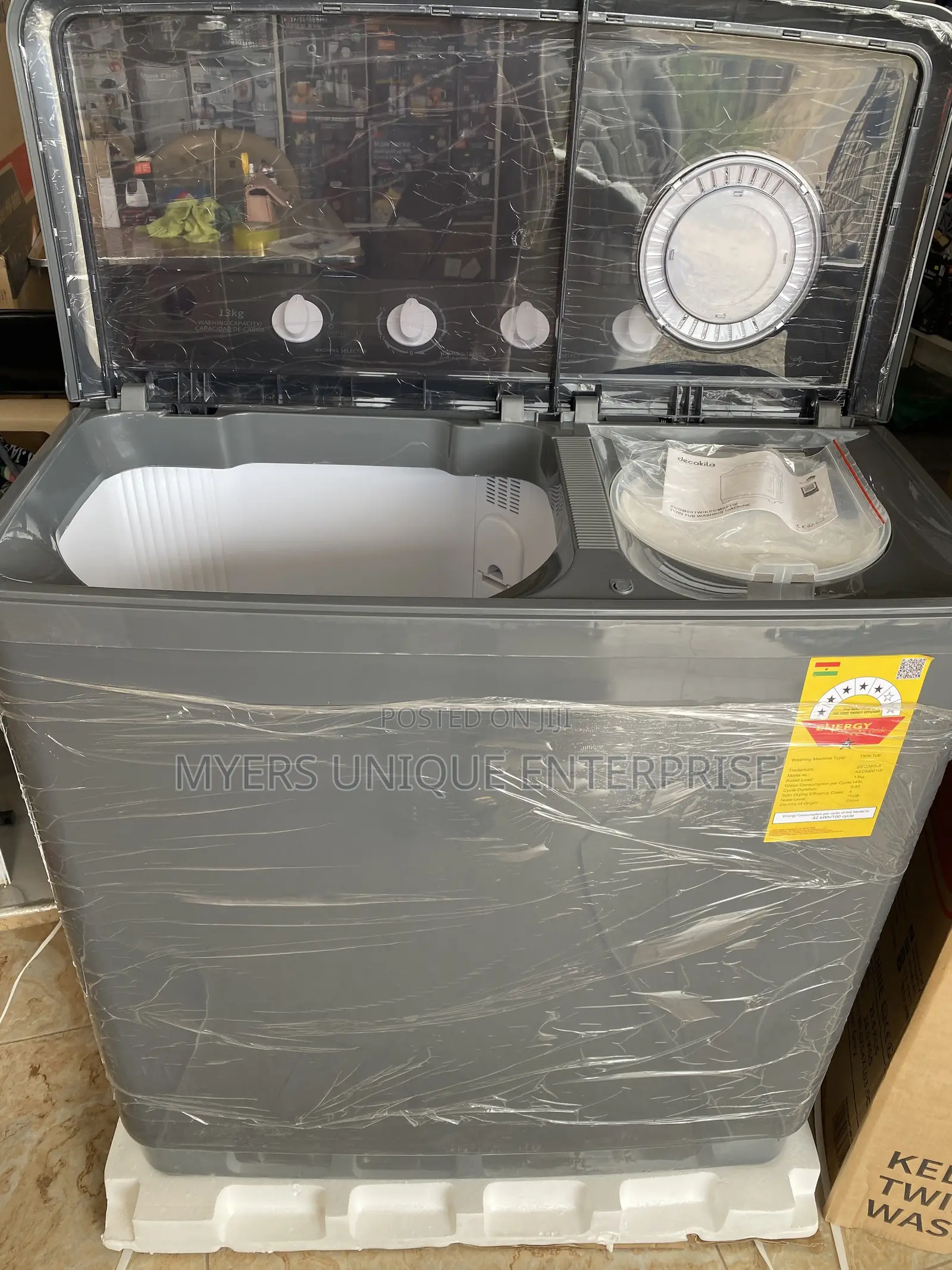 13kg Twin Tub Washing Machine-Wash&spin(Decakila)