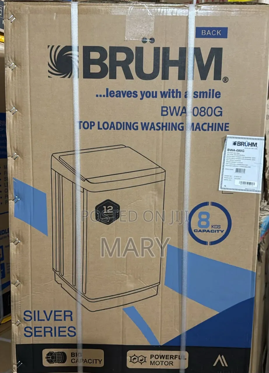 Bruhm 8kg and 9kg Fully Automatic Washing Machine
