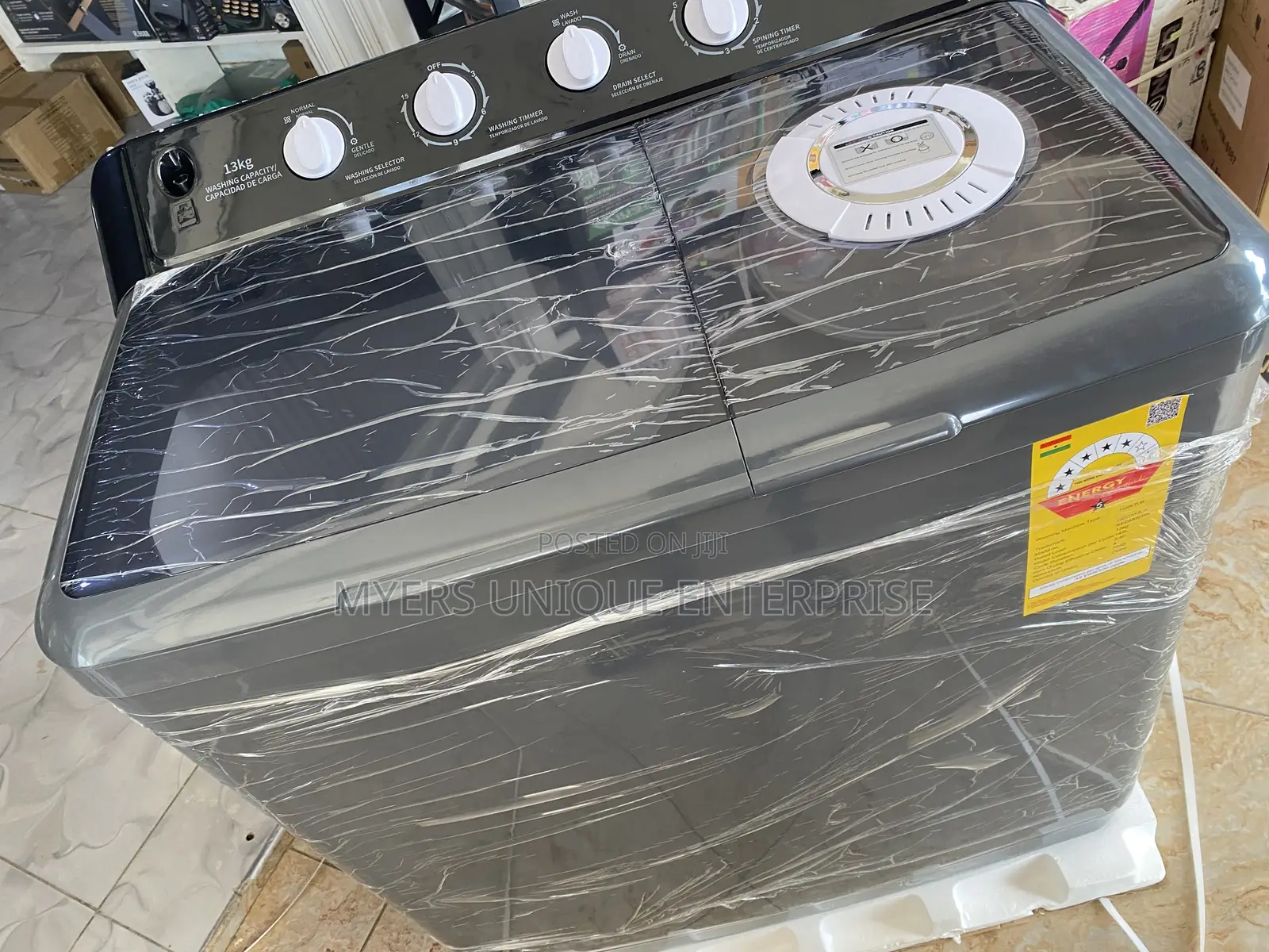 Semi-Automatic Twin Tub Washing Machine-13kg Decakila