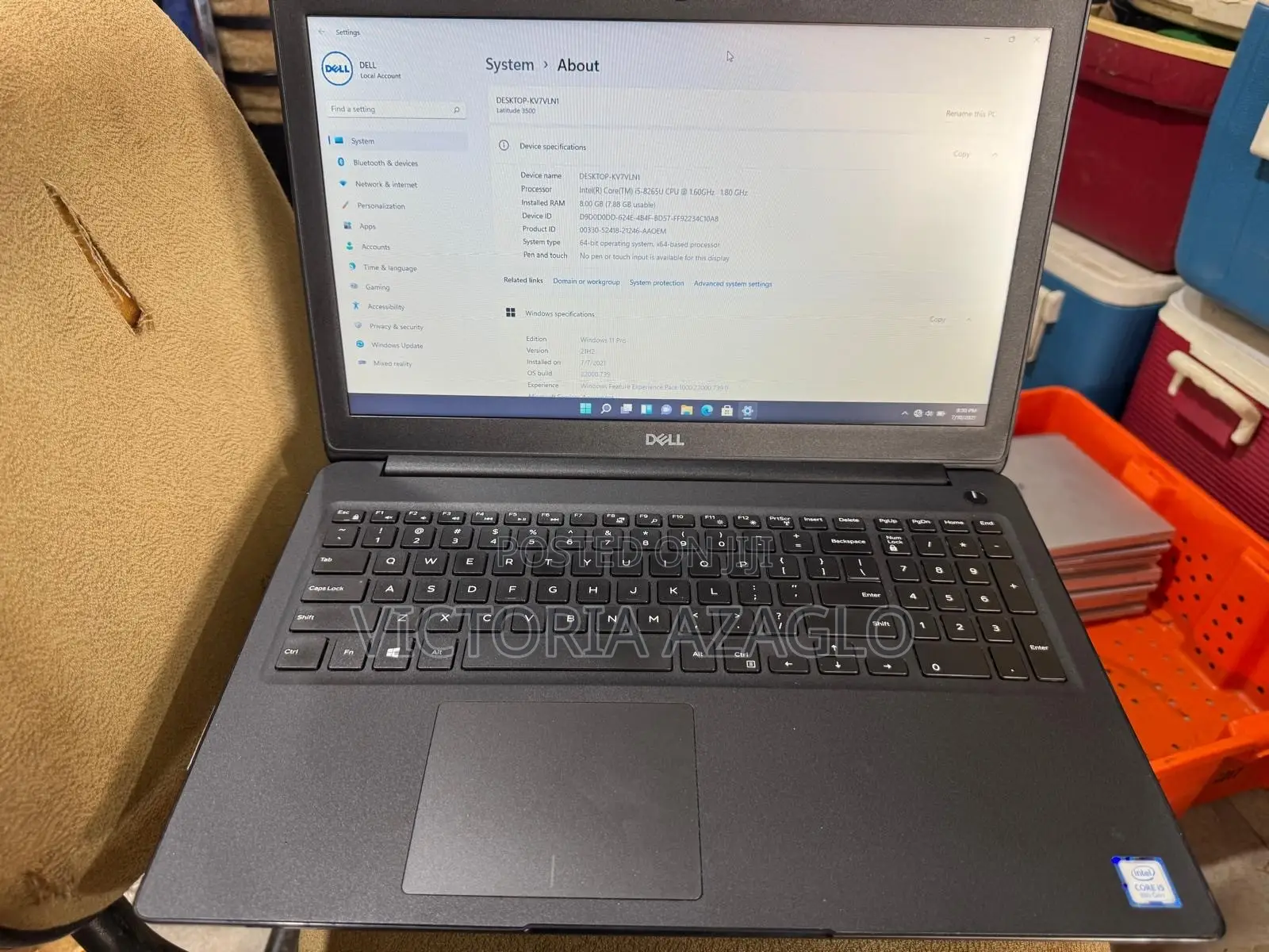 Laptop Dell Latitude 3500 8GB Intel Core i5 SSD 256GB