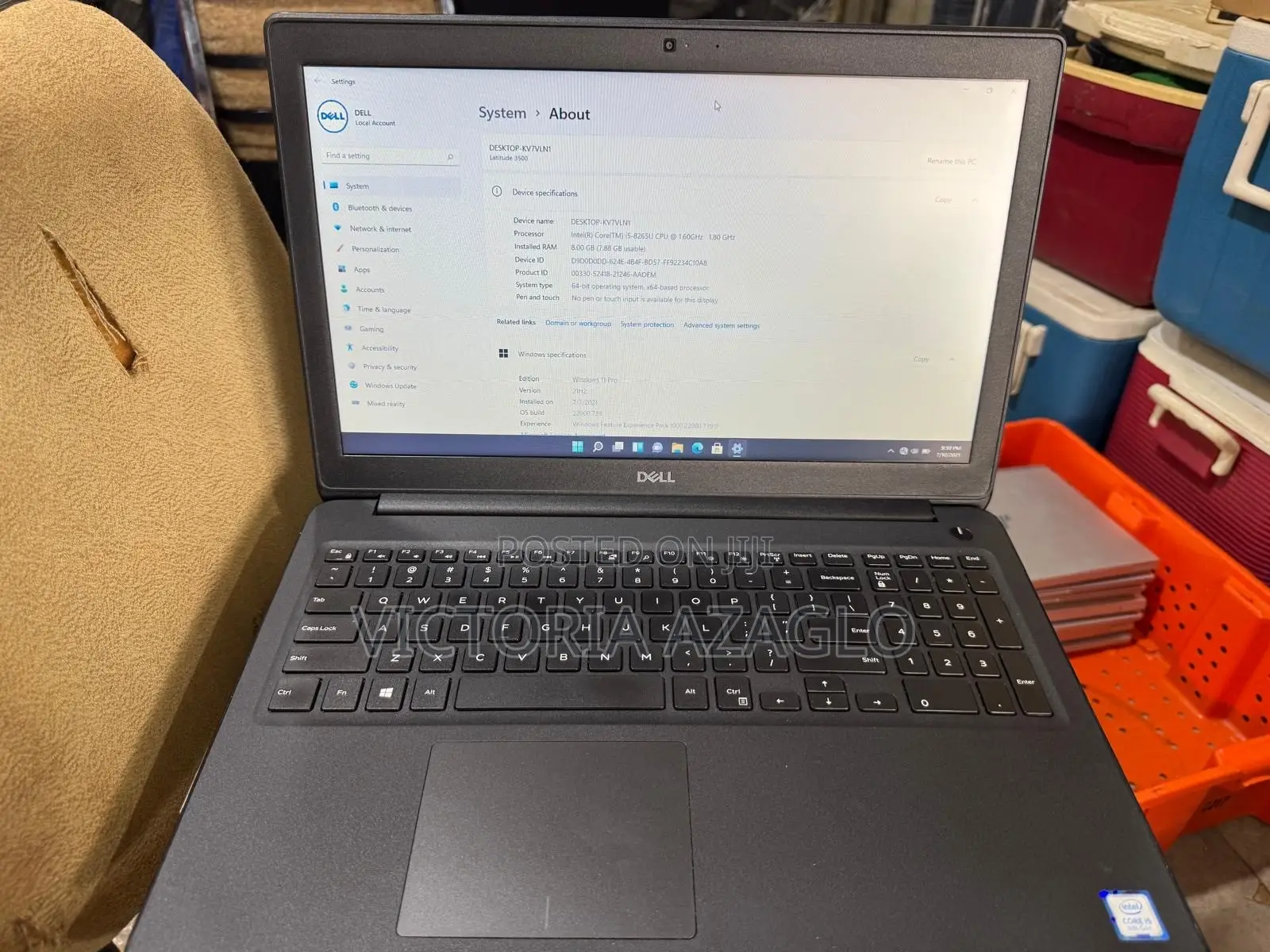 Laptop Dell Latitude 3500 8GB Intel Core i5 SSD 256GB