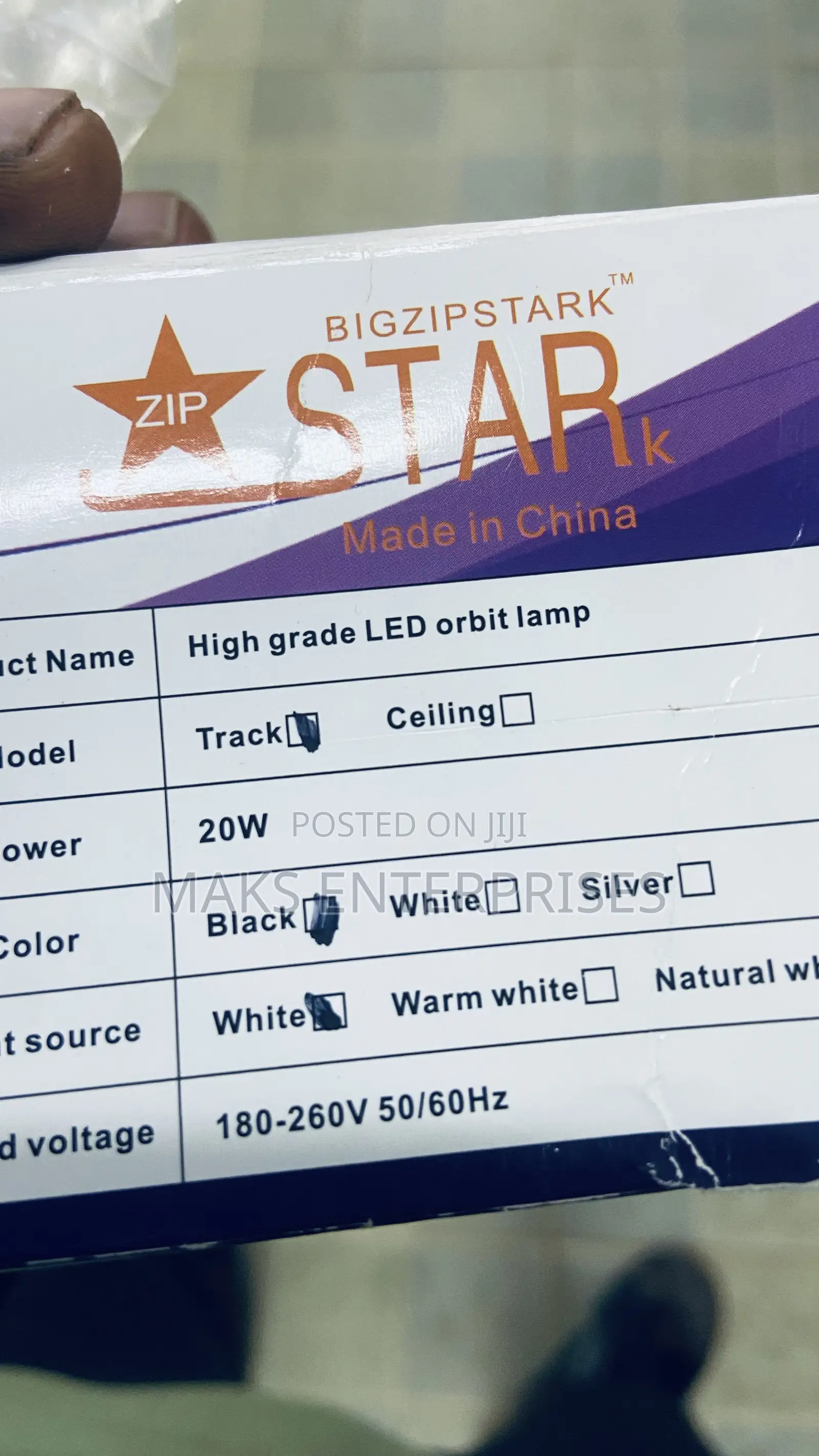 Track Light 20W Big Size White and Warm White