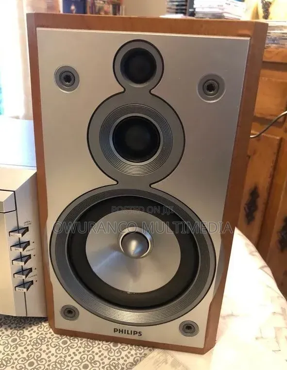 Philips MZ-33 Bookshelf Speakers – High-Fidelity Audio & Massive