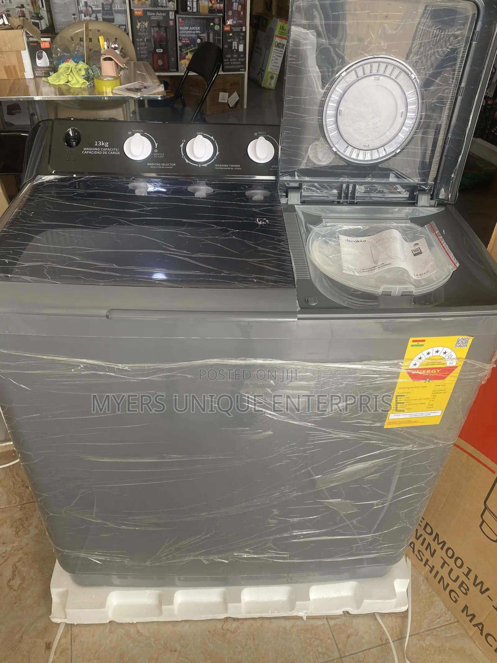 Super Clean 13kg Twin Tub Washing Machine-Decakila