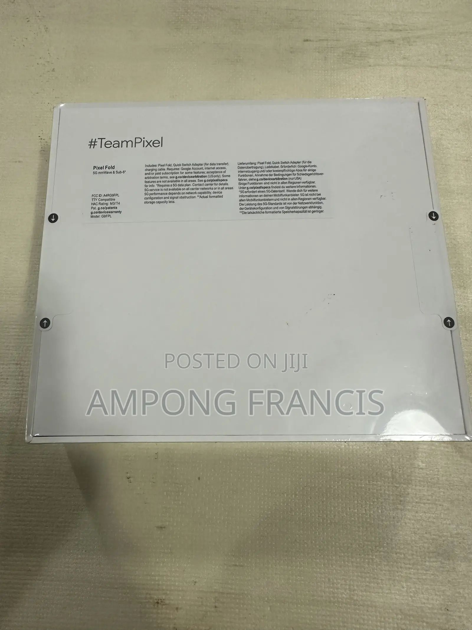 New Google Pixel Fold 256 GB Black