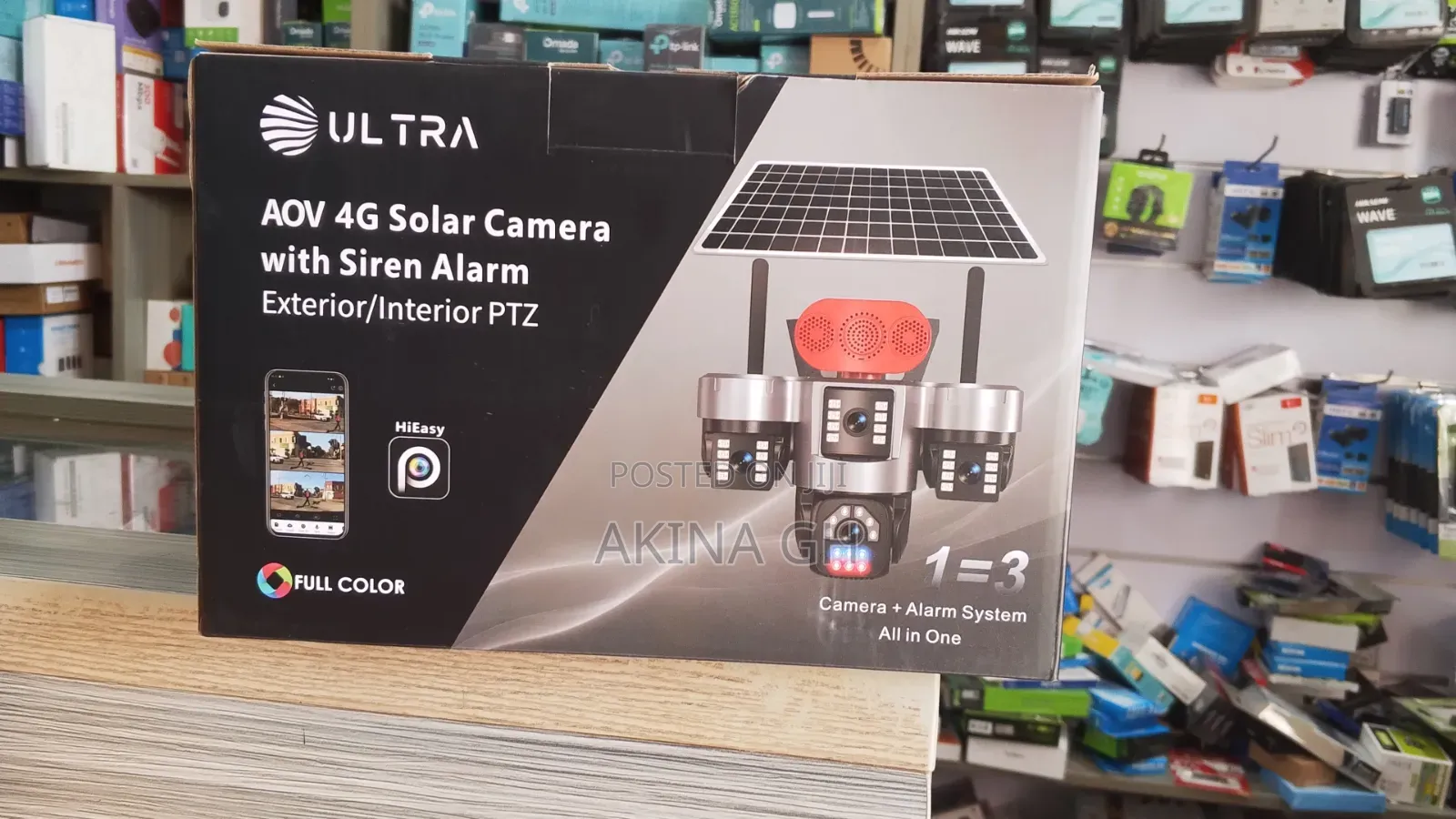 Ultra 4G Solar Camera With Siren Alarm Interior/Exterior PTZ