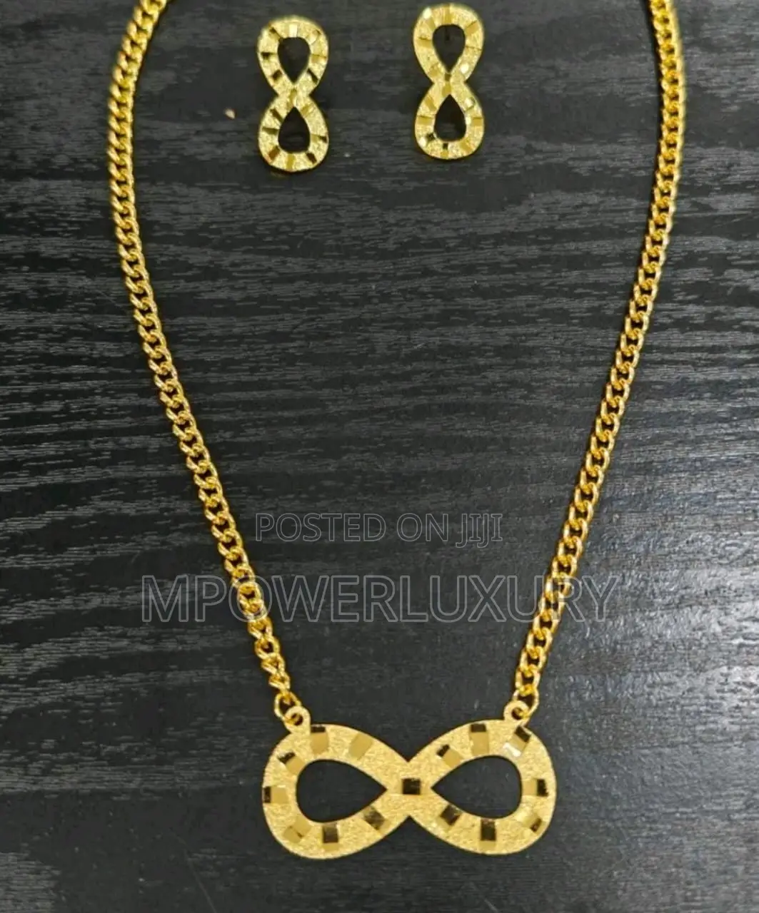 Infinity 2-in-1 Necklace Set With Earrings